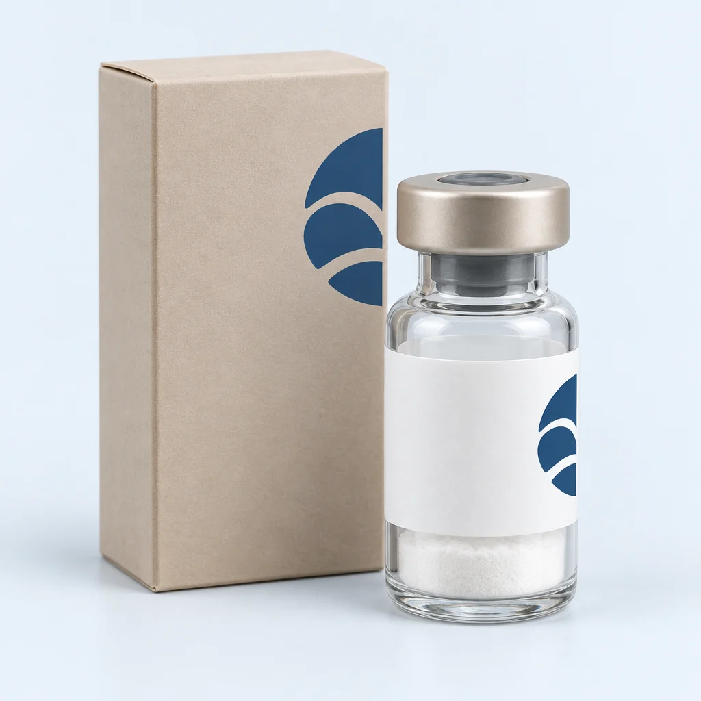 Illustrative packaging for Compounded Sermorelin Injectable. Product images are for illustration only.